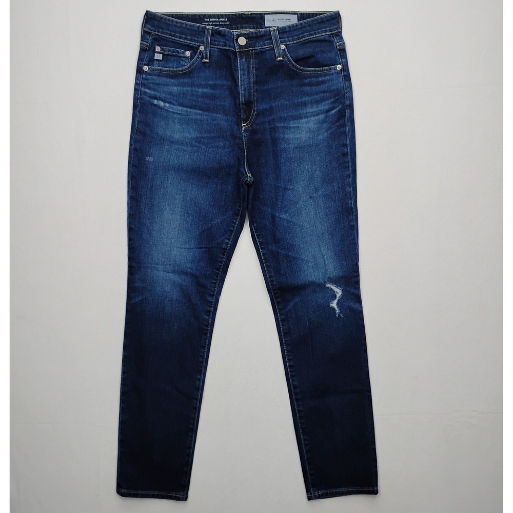 AG‎ Adriano Goldschmied Jeans Womens 31 The Sophia High Waisted Skinny Vintage